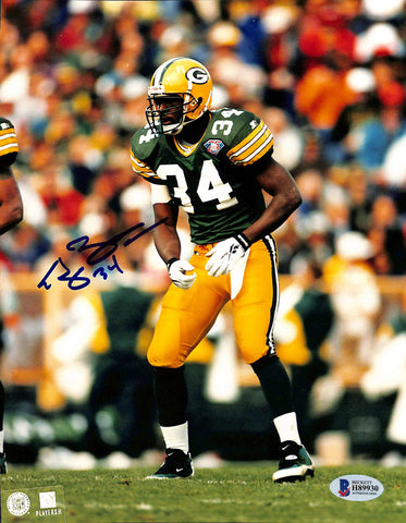 Packers Edgar Bennett Authentic Signed 8x10 Photo Autographed BAS 1