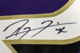 Ray Lewis Authentic Signed Purple Framed Pro Style Jersey Autographed PSA/BAS