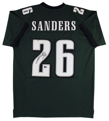 Miles Sanders Authentic Signed Green Pro Style Jersey Autographed BAS Witnessed