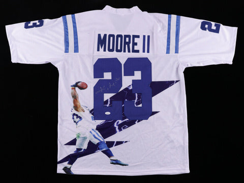 Kenny Moore Signed Colts Photo Jersey (JSA COA) Indianapolis Defensive Back