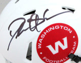 Deion Sanders Autographed WA Football Team Lunar Mini Helmet- Beckett W *Black