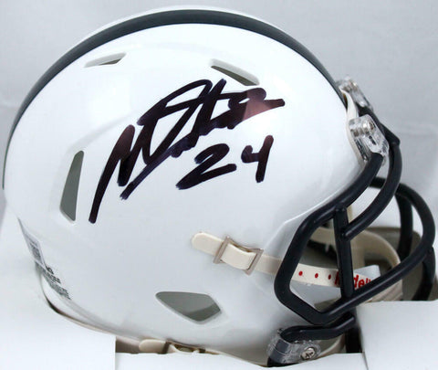 Miles Sanders Autographed Penn State Speed Mini Helmet-Beckett W Hologram
