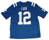 ANDREW LUCK SIGNED INDIANAPOLIS COLTS #12 BLUE NIKE LIMITED JERSEY PANINI