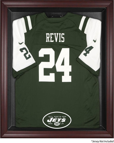 New York Jets Mahogany Frame Jersey Display Case Authentic