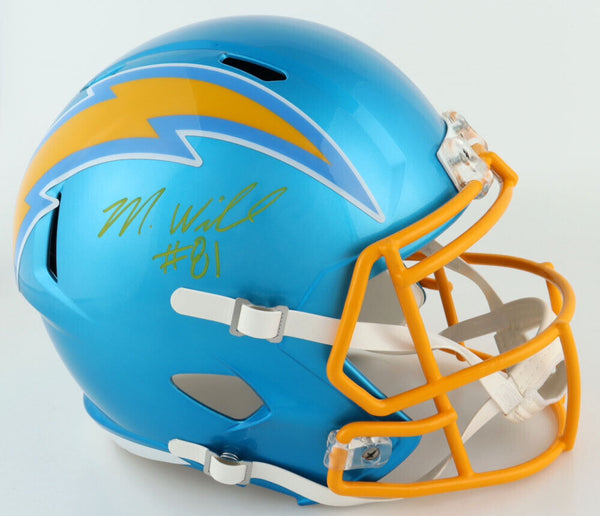 MIKE WILLIAMS SIGNED LOS ANGELES CHARGERS FLASH FULL SIZE SPEED HELMET BECKETT
