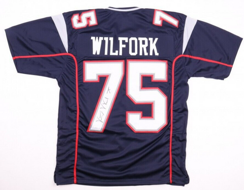 Vince Wilfork Signed New England Patriot Jersey (JSA COA) 5xPro Bowl Nose Tackle