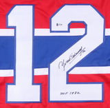 Yvan Cournoyer Signed Canadiens Captains Jersey Inscribed "H.O.F. 1982" Beckett