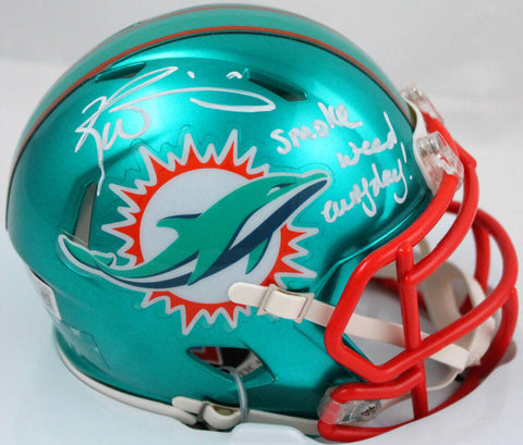 Ricky Williams Signed Miami Dolphins Flash Speed Mini Helmet w/SWED-BeckettWHolo