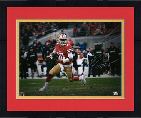 Frmd Jimmy Garoppolo San Francisco 49ers Signed 16" x 20" Rollout Photo
