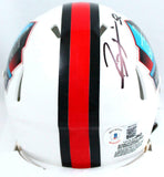 Ray Lewis Autographed NFL HOF Speed Mini Helmet-Beckett W Hologram *Black