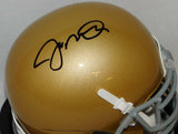 Joe Montana Autographed Notre Dame Schutt Mini Helmet - JSA W Auth *Black