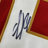 Framed Autographed/Signed Aleksander Barkov 33x42 Florida Red Jersey BAS COA