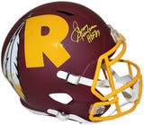 Sonny Jurgensen Signed Washington Redskins F/S AMP Speed Helmet BAS 35601