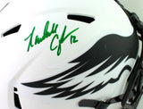 Randall Cunningham Autographed Eagles Lunar Speed F/S Helmet- Beckett W *Green