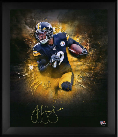 JuJu Smith-Schuster Pittsburgh Steelers Framed Signed 20" x 24" In Focus Photo