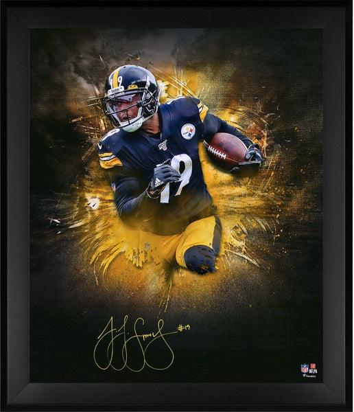 JuJu Smith-Schuster Pittsburgh Steelers Framed Signed 20" x 24" In Focus Photo