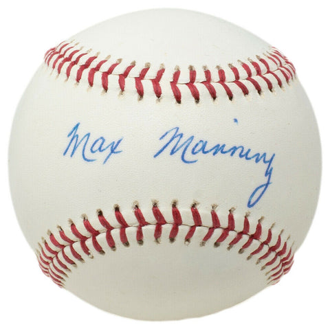 Max Manning Signed Newark Eagles Baseball BAS AA21511