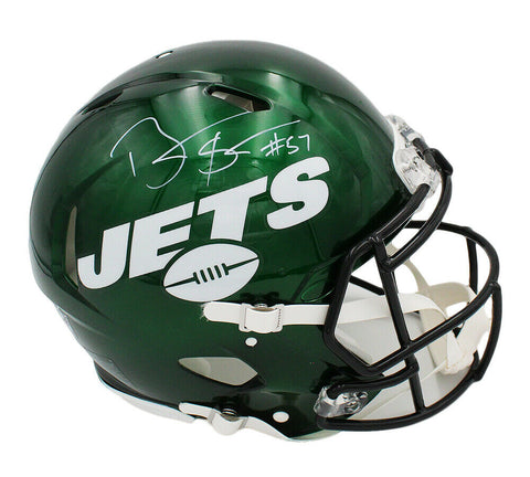 Bart Scott Signed New York Jets Speed Authentic NFL Helmet