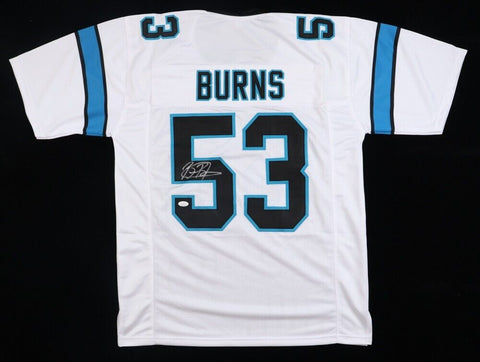 Brian Burns Signed Panthers Jersey (JSA COA) Carolina 2019 #1 Pick NFL Draft DE