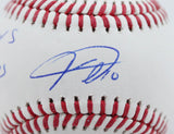 Yuli Gurriel Autographed Rawlings OML Baseball w/17 WS Champs -JSA W *Blue