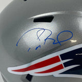 Autographed/Signed Tom Brady Patriots FS Speed Replica Helmet Fanatics COA/LOA