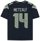 Framed DK Metcalf Seattle Seahawks Autographed Navy Nike Limited Jersey