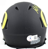 LeGarrette Blount Signed Oregon Ducks Black Speed Mini Helmet- Beckett W Holo