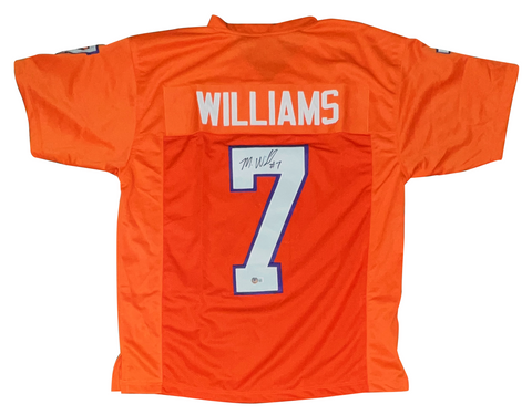MIKE WILLIAMS SIGNED AUTOGRAPHED CLEMSON TIGERS #7 ORANGE JERSEY BECKETT
