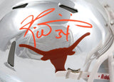 Ricky Williams Signed Texas Longhorns Chrome Speed Mini Helmet-Beckett W Holo