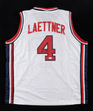 Christian Laettner Signed Team USA Dream Team Jersey (JSA) 1992 Gold Medalists