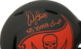Warren Sapp Signed Buccaneers Authentic Eclipse Helmet SB Champs BAS 31359