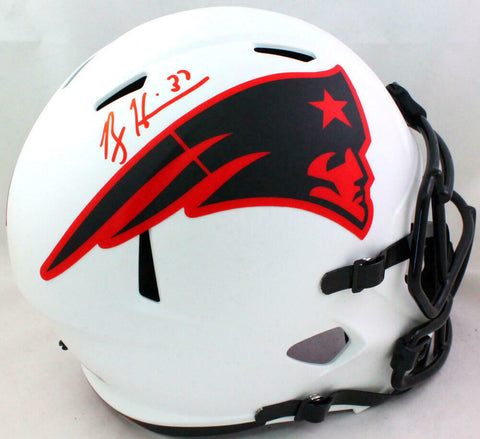 Rodney Harrison Autographed NE Patriot Lunar Speed F/S Helmet- Beckett W *Red