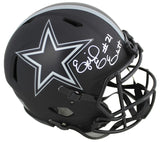Cowboys Ezekiel Elliott Signed Eclipse Proline F/S Speed Helmet BAS Witnessed