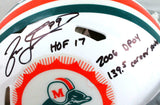 Jason Taylor Autographed Dolphins F/S Tribute Speed Authentic w/3Insc.-BAW Holo