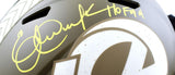 Eric Dickerson Signed F/S Rams Salute to Service Speed Helmet W/ HOF- Beckett W