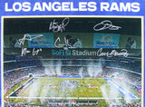 Rams (6) Stafford, Donald, Kupp +3 Signed 16x20 SB LVI Framed Photo Fanatics