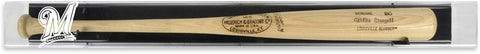 Milwaukee Brewers Logo Deluxe Baseball Bat Display Case-Fanatics