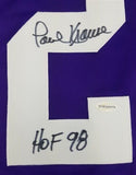 Paul Krause Signed Minnesota Vikings Jersey (TSE COA) 8xPro Bowl D.B./ 1998 HOF