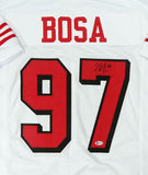 Nick Bosa Autographed White Color Rush Pro Style Jersey