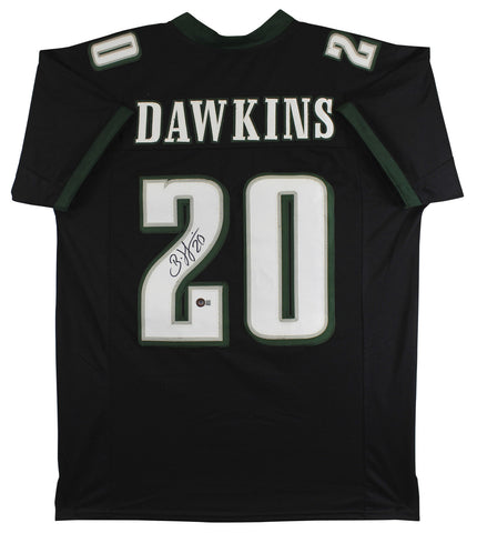 Brian Dawkins Authentic Signed Black Pro Style Jersey Autographed BAS Witnessed