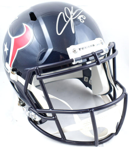 Andre Johnson Autographed Houston Texans F/S Speed Helmet- Beckett W Hologram