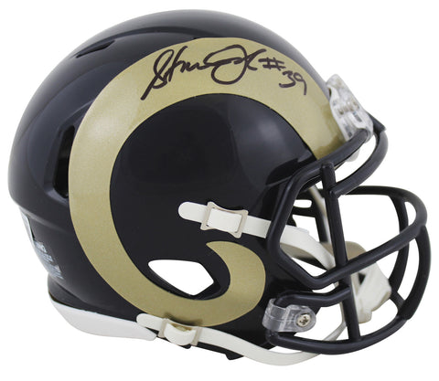 Rams Steven Jackson Authentic Signed 2000-16 TB Speed Mini Helmet BAS Witnessed