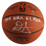 DEANDRE AYTON Autographed 2018 NBA #1 Pick Authentic Basketball STEINER LE 22/22