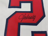 John Smoltz Signed Atlanta Braves Career Stat Jersey (JSA COA) 8xAll Star Ptchr.