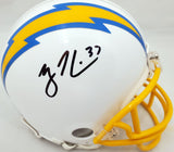 RODNEY HARRISON AUTOGRAPHED SIGNED CHARGERS WHITE MINI HELMET BECKETT QR 193942