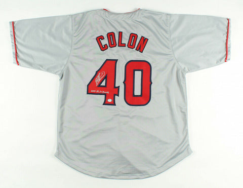 Bartolo Colon Signed Angels Jersey Inscribed "2005 AL Cy Young" (PSA Hologram)