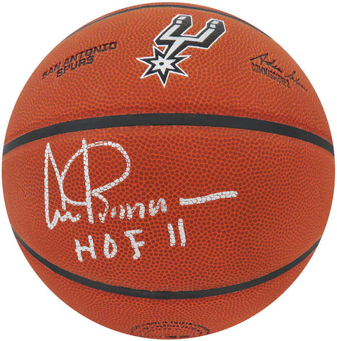 Artis Gilmore Signed Wilson San Antonio Spurs Logo Basketball w/HOF'11 -(SS COA)