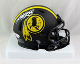 Adrian Peterson Autographed Redskins Eclipse Speed Mini Helmet - Beckett W Auth