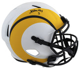 Rams Jalen Ramsey Authentic Signed Lunar Full Size Speed Rep Helmet JSA Witness