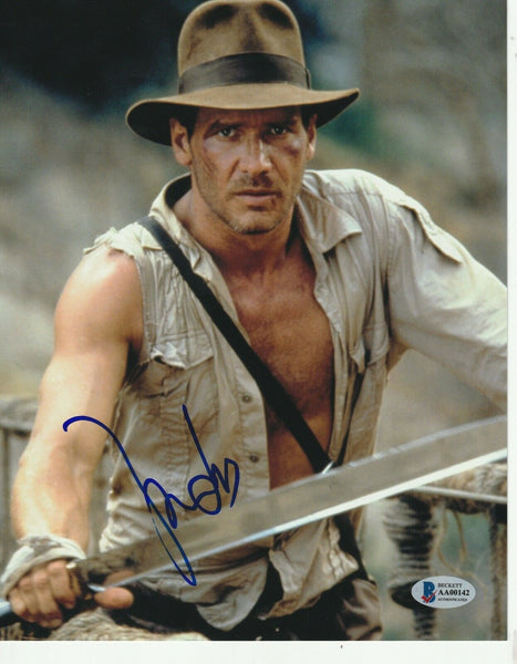 Harrison Ford Autographed Indiana Jones 8x10 Photo Beckett